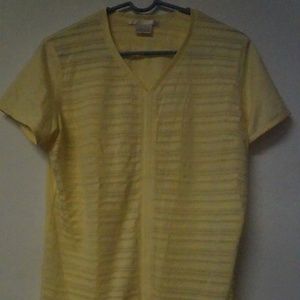 Nike Golf Womens Yellow Tee Top XL